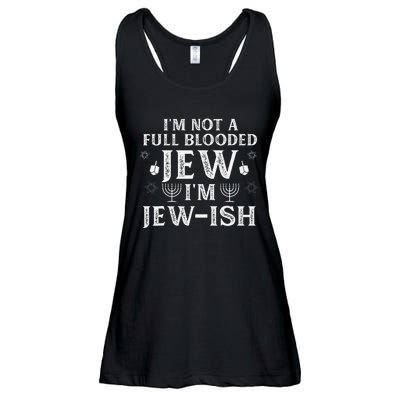 Hanukkah Not Full Blooded Jew Jewish Chanukah Ladies Essential Flowy Tank