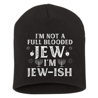 Hanukkah Not Full Blooded Jew Jewish Chanukah Short Acrylic Beanie