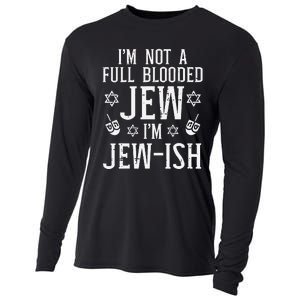 Hanukkah Not Full Blooded Jew Jewish Chanukah  Cooling Performance Long Sleeve Crew