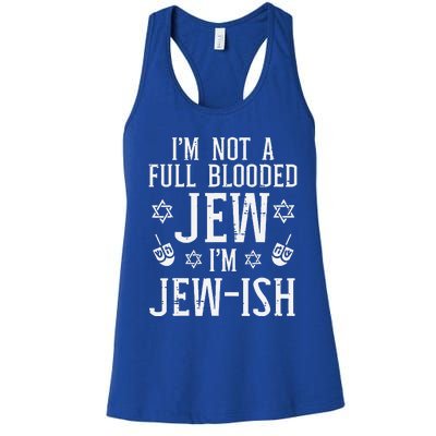 Hanukkah Not Full Blooded Jew Jewish Chanukah  Women's Racerback Tank