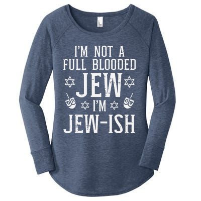 Hanukkah Not Full Blooded Jew Jewish Chanukah  Women's Perfect Tri Tunic Long Sleeve Shirt