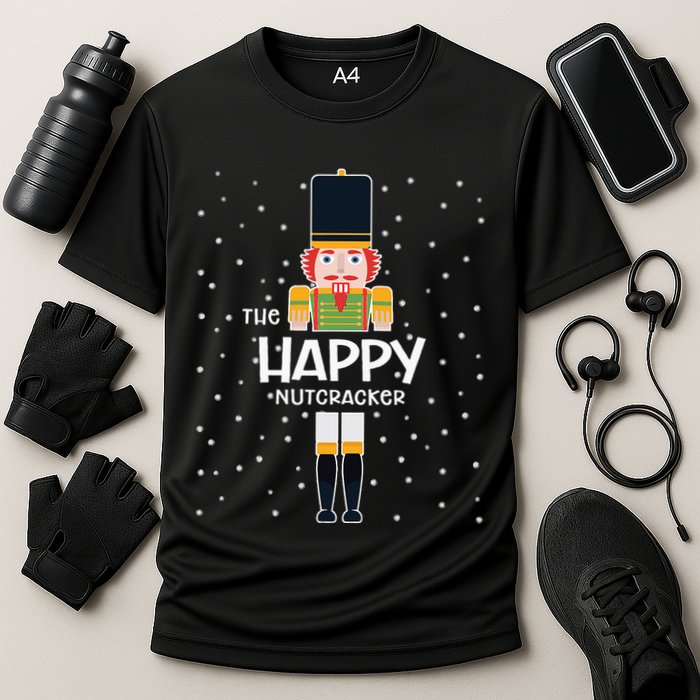 Happy Nutcracker Family Matching Funny Pajama Performance Shirt