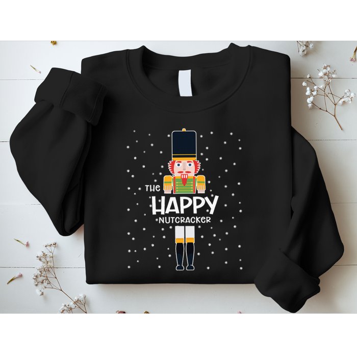 Happy Nutcracker Family Matching Funny Pajama Sweatshirt