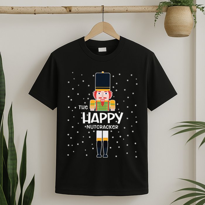 Happy Nutcracker Family Matching Funny Pajama T-Shirt