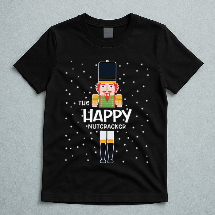 Happy Nutcracker Family Matching Funny Pajama T-Shirt