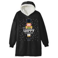 Happy Nutcracker Family Matching Funny Pajama Hooded Wearable Blanket