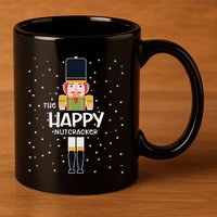 Happy Nutcracker Family Matching Funny Pajama 11oz C Handle Ceramic Mug