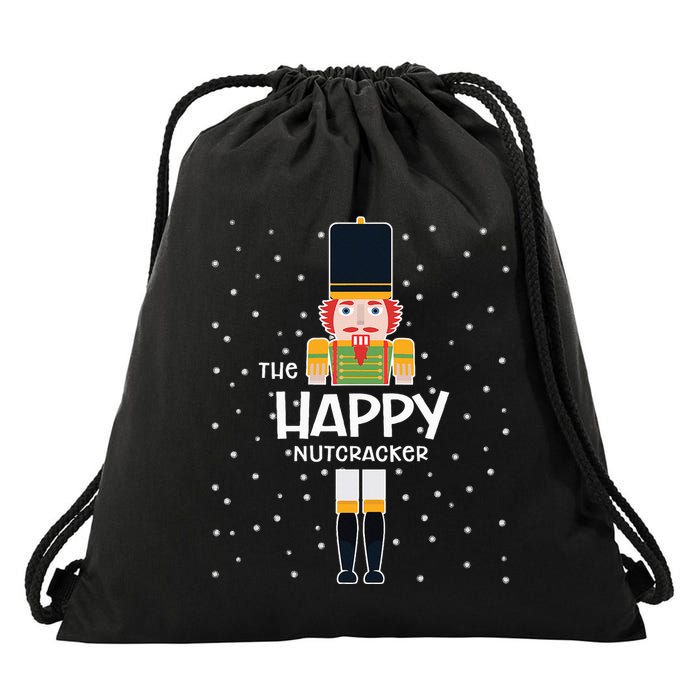 Happy Nutcracker Family Matching Funny Pajama Drawstring Bag