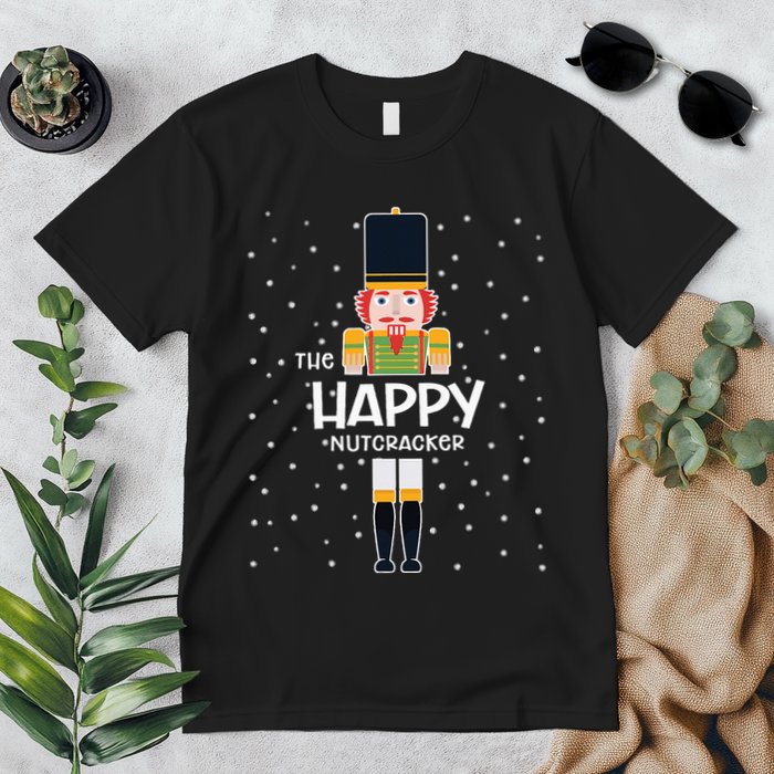 Happy Nutcracker Family Matching Funny Pajama Premium T-Shirt