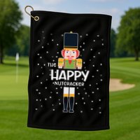 Happy Nutcracker Family Matching Funny Pajama Golf Towel