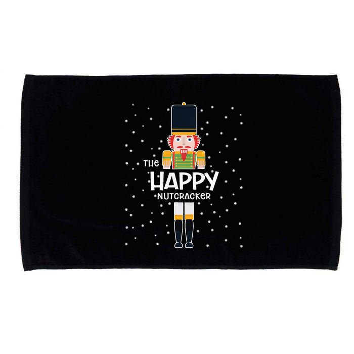 Happy Nutcracker Family Matching Funny Pajama Microfiber Hand Towel