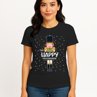 Happy Nutcracker Family Matching Funny Pajama Womens T-Shirt