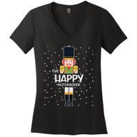Happy Nutcracker Family Matching Funny Pajama Women's V-Neck T-Shirt