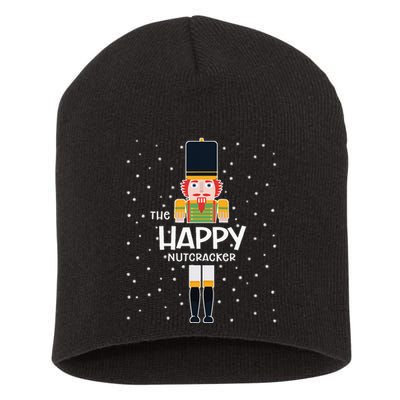 Happy Nutcracker Family Matching Funny Pajama Short Acrylic Beanie