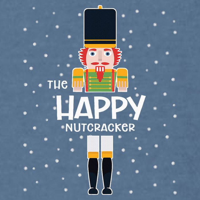 Happy Nutcracker Family Matching Funny Pajama Garment-Dyed Sweatshirt