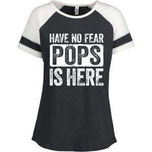 Have No Fear Pops Is Here Enza Ladies Jersey Colorblock Tee