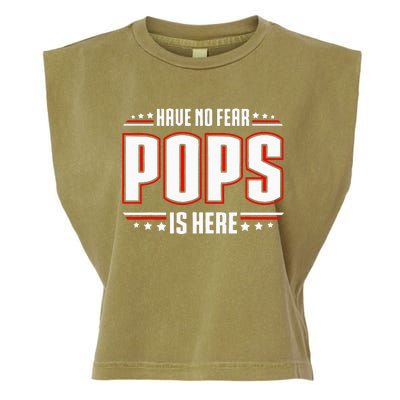 Have No Fear Pops Is Here Garment-Dyed Women's Muscle Tee