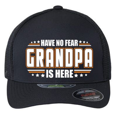 Have No Fear Grandpa Is Here Flexfit Unipanel Trucker Cap