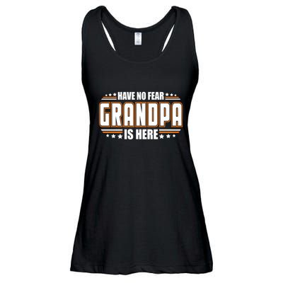 Have No Fear Grandpa Is Here Ladies Essential Flowy Tank