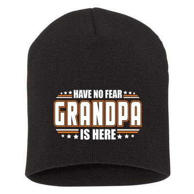 Have No Fear Grandpa Is Here Short Acrylic Beanie
