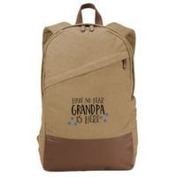 Have No Fear Grandpa Is Here Cotton Canvas Backpack