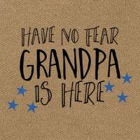 Have No Fear Grandpa Is Here Cotton Canvas Backpack