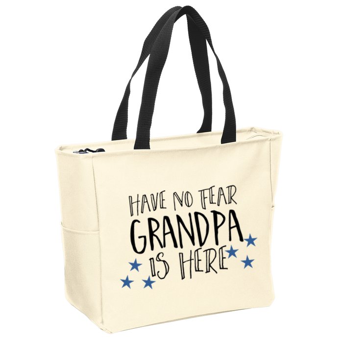 Have No Fear Grandpa Is Here Zip Tote Bag