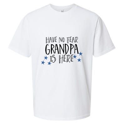 Have No Fear Grandpa Is Here Sueded Cloud Jersey T-Shirt
