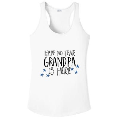 Have No Fear Grandpa Is Here Ladies PosiCharge Competitor Racerback Tank