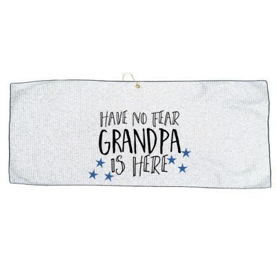 Have No Fear Grandpa Is Here Large Microfiber Waffle Golf Towel