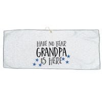 Have No Fear Grandpa Is Here Large Microfiber Waffle Golf Towel