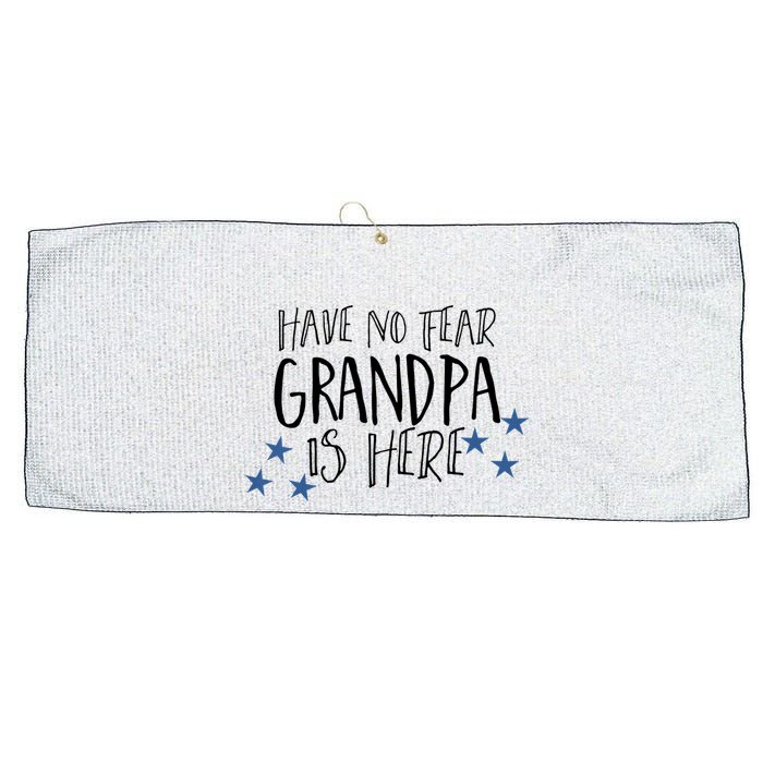 Have No Fear Grandpa Is Here Large Microfiber Waffle Golf Towel