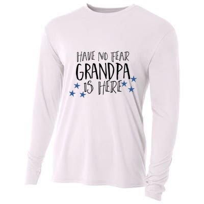 Have No Fear Grandpa Is Here Cooling Performance Long Sleeve Crew