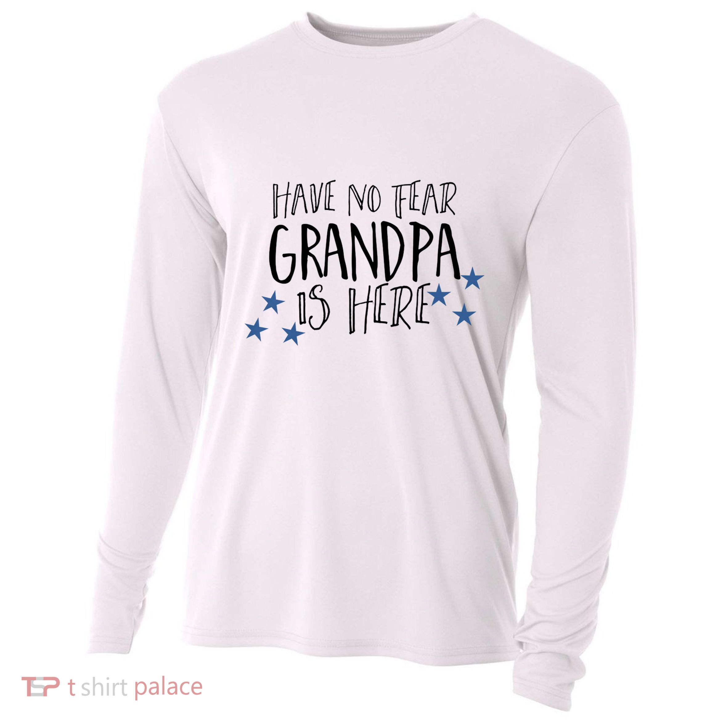 Have No Fear Grandpa Is Here Cooling Performance Long Sleeve Crew