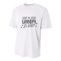 Have No Fear Grandpa Is Here Youth Performance Sprint T-Shirt