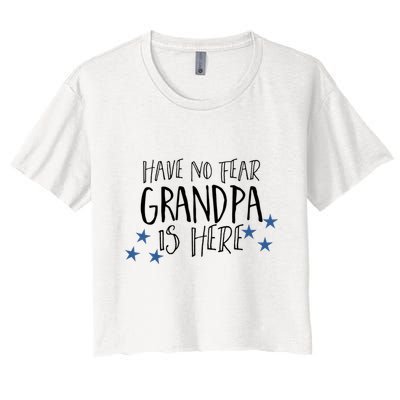 Have No Fear Grandpa Is Here Crop Top