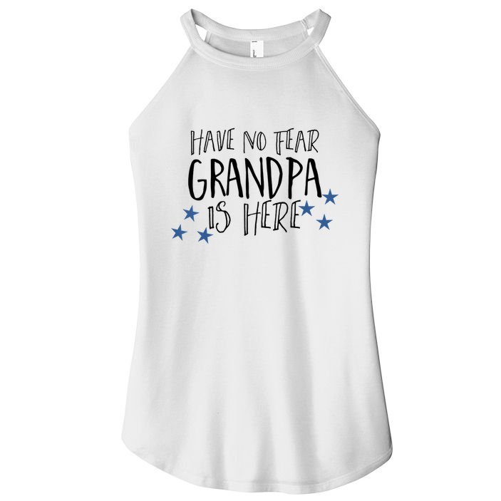 Have No Fear Grandpa Is Here Women's Perfect Tri Rocker Tank