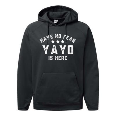 Have No Fear Yayo Is Here Performance Fleece Hoodie