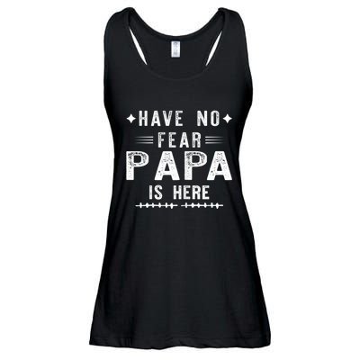 Have No Fear Papa Is Here Ladies Essential Flowy Tank