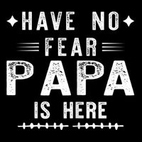 Have No Fear Papa Is Here Cooling Performance Long Sleeve Crew