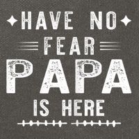 Have No Fear Papa Is Here Cotton Canvas Backpack