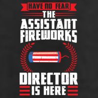 Have No Fear The Assistant Fireworks Director Firework Usa Funny Gift Golf Towel