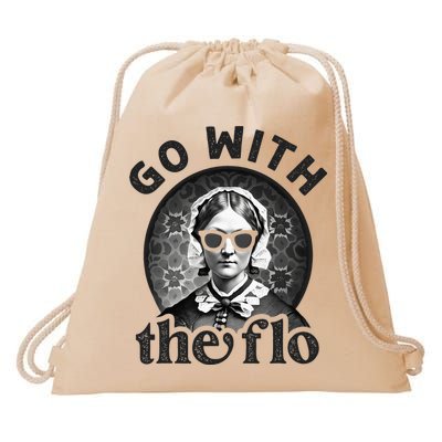 History Nurse Florence Nightingale Go With The Flo Drawstring Bag