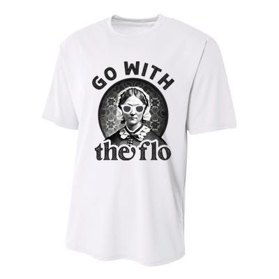 History Nurse Florence Nightingale Go With The Flo Youth Performance Sprint T-Shirt