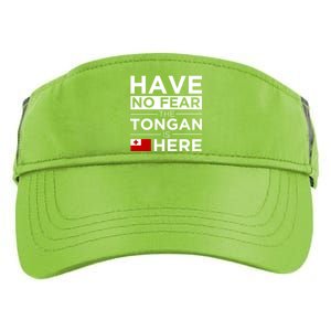 Have No Fear The Tongan Is Here Pride Gift Proud Tonga Gift Adult Drive Performance Visor