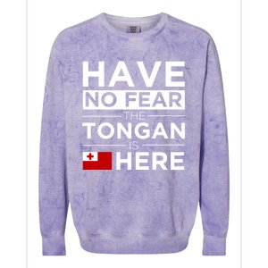 Have No Fear The Tongan Is Here Pride Gift Proud Tonga Gift Colorblast Crewneck Sweatshirt