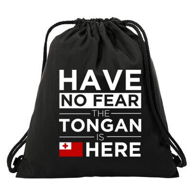 Have No Fear The Tongan Is Here Pride Gift Proud Tonga Gift Drawstring Bag