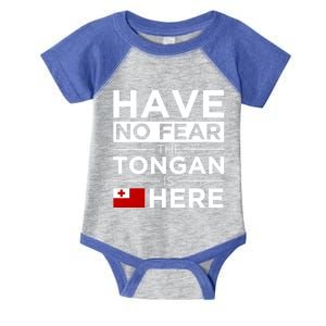 Have No Fear The Tongan Is Here Pride Gift Proud Tonga Gift Infant Baby Jersey Bodysuit