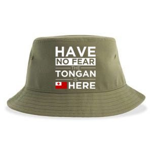 Have No Fear The Tongan Is Here Pride Gift Proud Tonga Gift Sustainable Bucket Hat