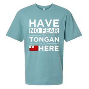 Have No Fear The Tongan Is Here Pride Gift Proud Tonga Gift Sueded Cloud Jersey T-Shirt